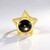 Ciondolo in argento con Zaffiro Stellato Nero (de Melo Essence)