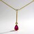 Collana in oro con Rubino Mozambico AAA (CIRARI)