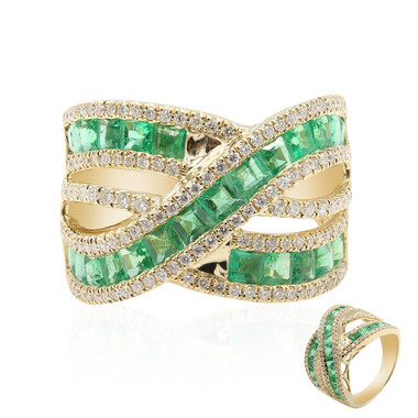 AAA-Sambia-Smaragd-Goldring (CIRARI)