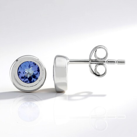 Orecchini in argento con Tanzanite (Pallanova)