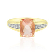 Roter Fluorit-Goldring (Tenner Diniz)