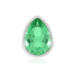 Colgante en plata con Cuarzo verde esmeralda (MONOSONO COLLECTION)