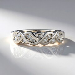 Anello in argento con Diamante I2 (I)