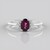 Anello in argento con Granato Magenta