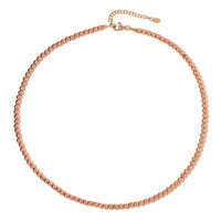 Collier en argent et Hématite rose