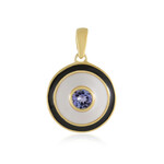 Tansanit-Silberanhänger