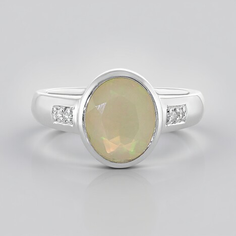 Anello in argento con Opale di Welo