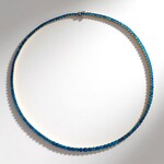 Collana in argento con Apatite Blu Neon (Gems en Vogue)