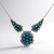 Collana in argento con Turchese Kingman Mohave Blu (Jones Lee)