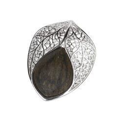 Anello in argento con Quercia Nera