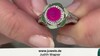Anillo en plata con Calcedonia frambuesa (SAELOCANA)