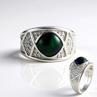 Mezezo Opal Silver Ring (de Melo Essence)
