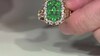 Zilveren ring met Zambia-smaragdstenen (Gems en Vogue)