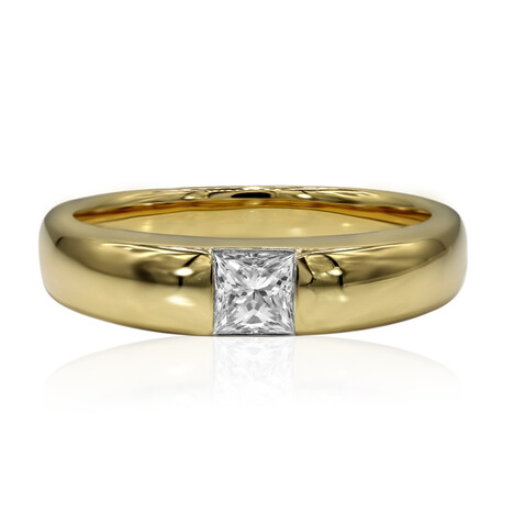 Anillo en oro con Diamante IF (D) (Annette)