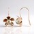 Orecchini in argento con Perla Ming Porpora (TPC)
