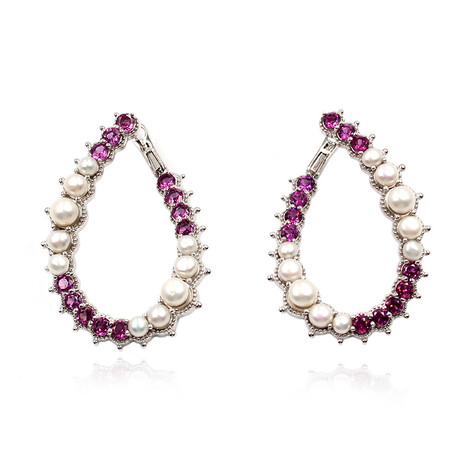 Edelstein-Silberohrringe (Dallas Prince Designs)