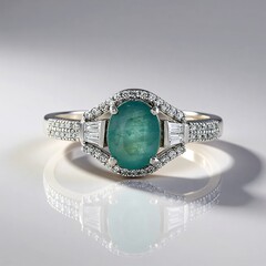 Anello in argento con Grandidierite