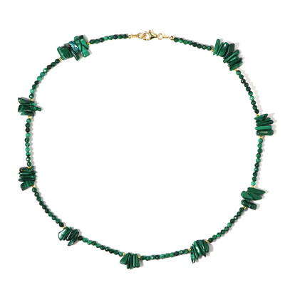 Collana in argento con Malachite