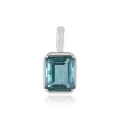Ciondolo in argento con Fluorite Blu Caraibico