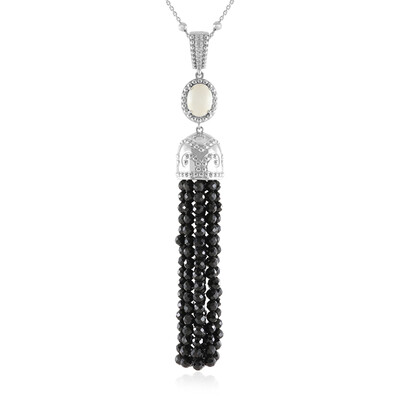 Collana in argento con Agata Bianca (Dallas Prince Designs)