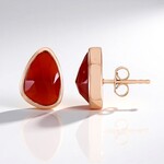 Boucles d'oreilles en argent et Cornaline (KM by Juwelo)