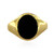 Bague en argent et Onyx noir (M de Luca)