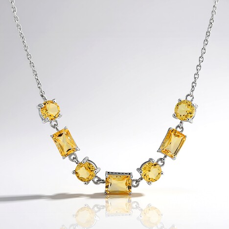 Collana in argento con Citrino