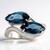 Anello in argento con Topazio Blu Londra (de Melo Essence)