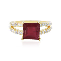 Anello in argento con Rubino del Madagascar