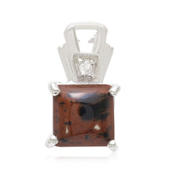 Mahogany Obsidian Silver Pendant