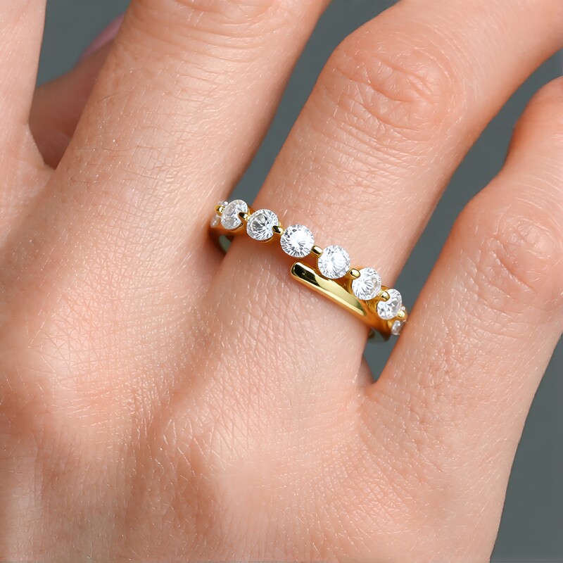 Zirkon-Silberring (Adela Silber)