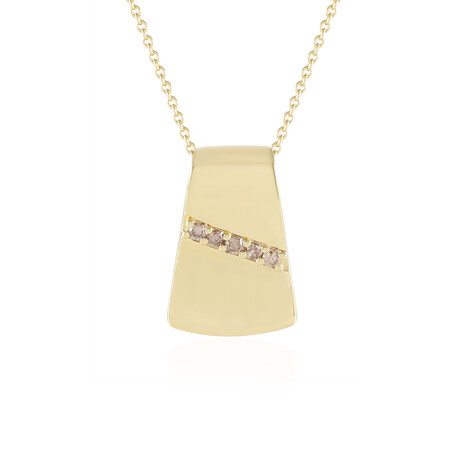 I2 Schokoladen-Brillant-Silberhalskette