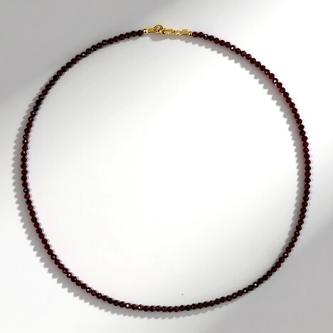 Collana in argento con Granato Mozambico