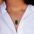Green Aventurine Silver Pendant (MONOSONO COLLECTION)