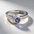 Anello in argento con Tanzanite
