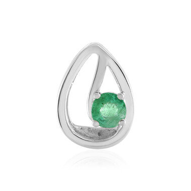 Ciondolo in argento con Smeraldo Russo