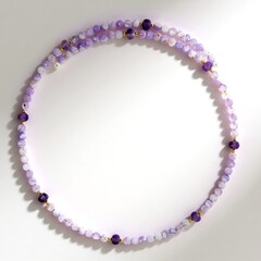 Collana rigida in acciaio con Ametista Zambiana (Riya)