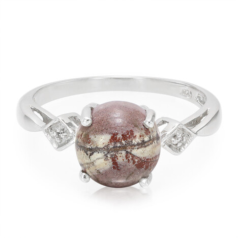 Anello in argento con Diaspro Dentritico Sonora