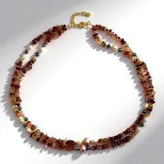 Collana in argento con Andalusite (Riya)