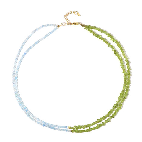 Edelstein-Silberhalskette