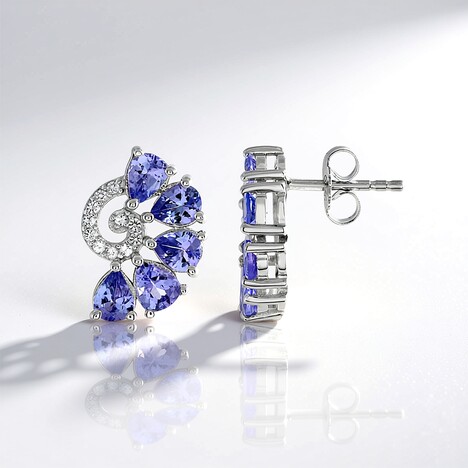 Orecchini in argento con Tanzanite