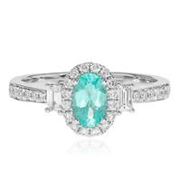 Anello in oro con Tormalina Paraíba (CIRARI)