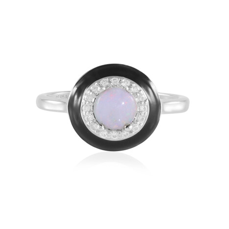 Anello in argento con Opale Australiano