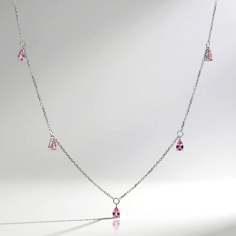 Collana in oro con Zaffiro Rosa (CIRARI)