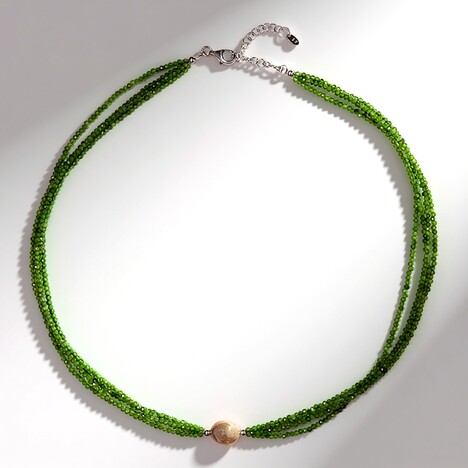 Collier en argent et Perle d'eau douce de couleur crème