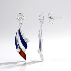 Orecchini in argento con Zircone (SAELOCANA)
