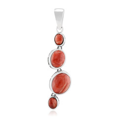 Colgante en plata con Ostra espinosa naranja (Jones Lee)