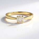 Anello in oro con Diamante Cioccolato I2 (SUHANA)