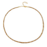 Collana in argento con Zircone Cognac