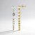 Boucles d'oreilles en argent et Topaze blanche (de Melo)